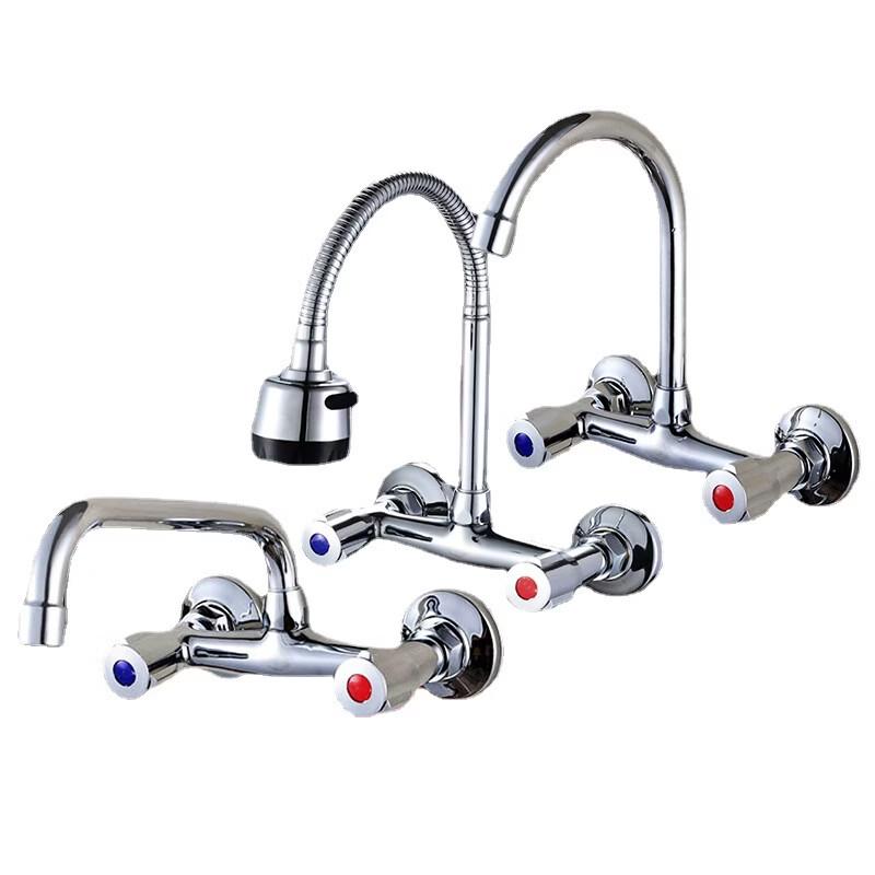 OEING Wall-Mounted Kitchen Faucet with Hot & Cold Water