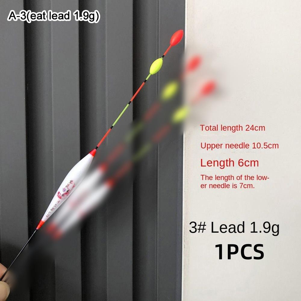 1PC Portable Fishing Floats Rock Fishing Drift Bar Fir Fish Drift Set Weight Tail Bobbers Vertical Drift Light Float 1.3g-2.0g
