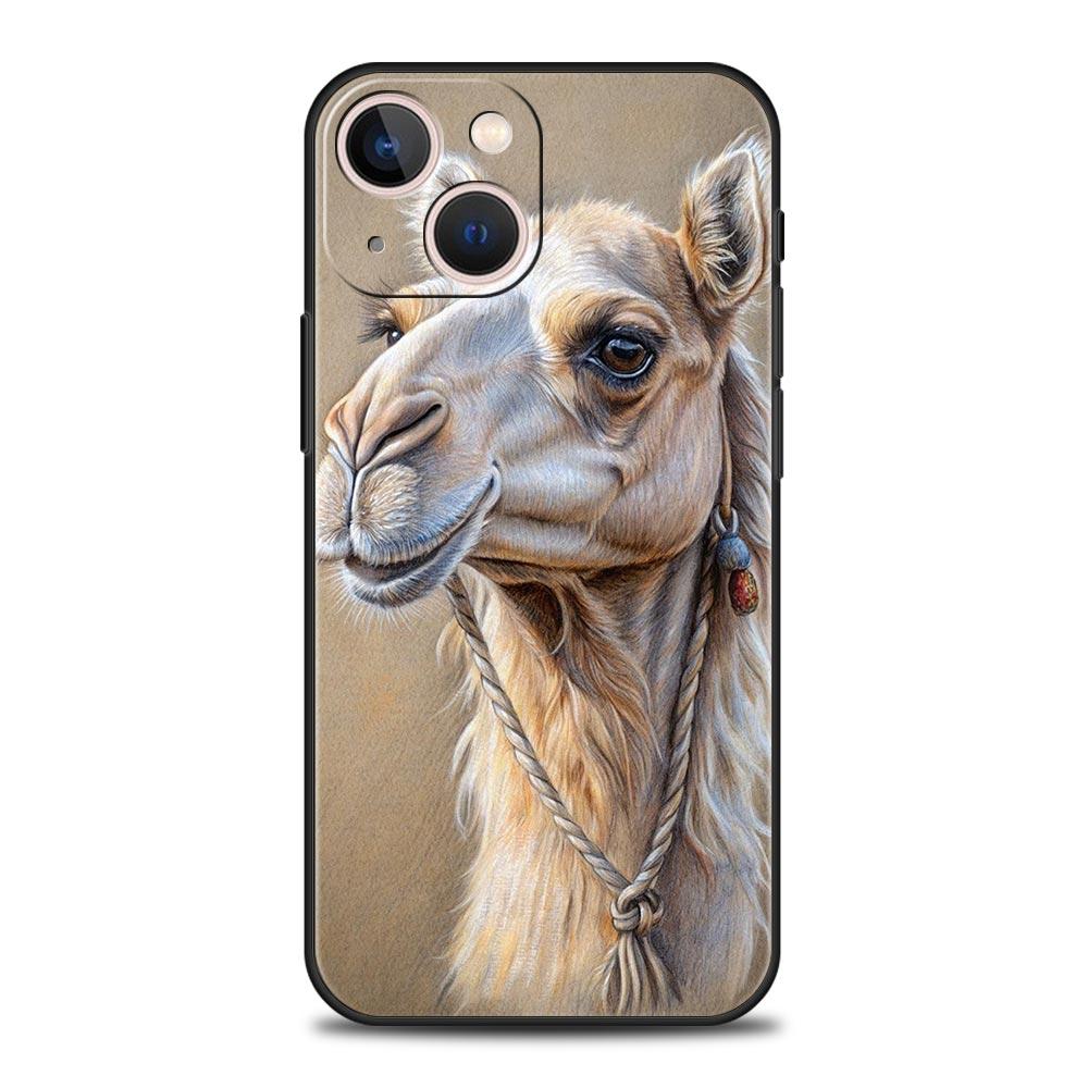 Animal Camel Phone Case Cover for iPhone 17 16 15 14 13 12 11 Pro Max 17 Air Plus Shockproof Soft TPU Shell Fundas Capas Coque