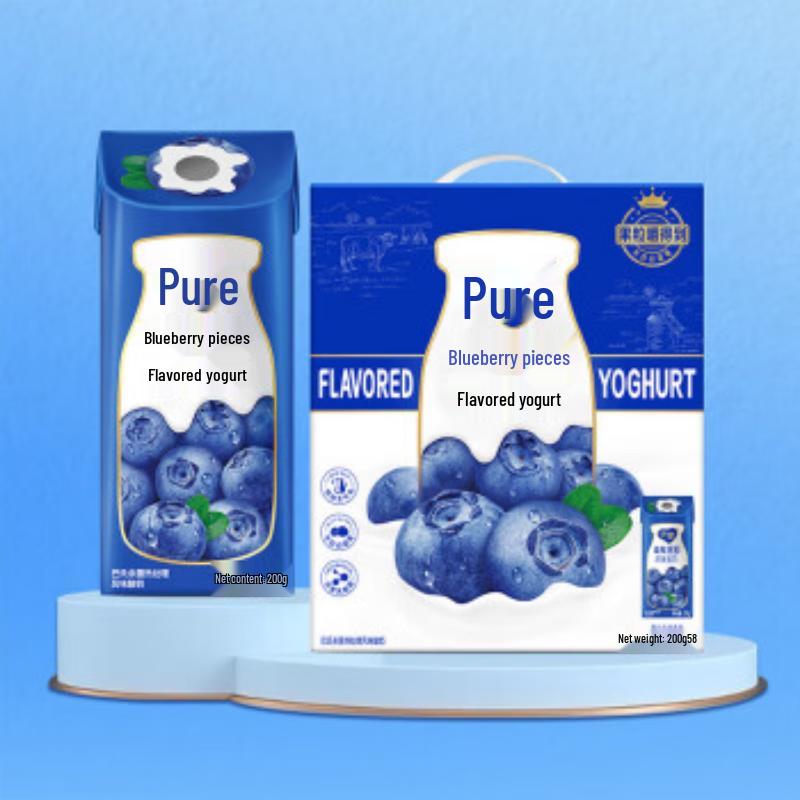 Mengniu Chunzhen Blueberry Fruit Yogurt