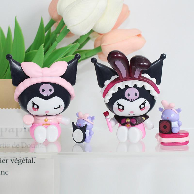 Sanrio Kuromi Figure Collectible Pvc Toy With Cute Desk Decor For Fans