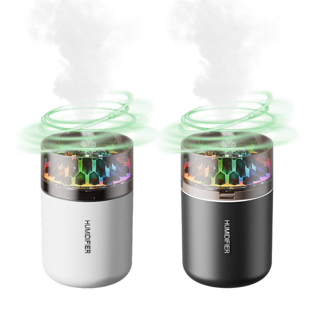 Portable Car Fragrance Cool Mist Humidifier, Super Quiet Colorful Atmosphere Lights Deodorizing And Purifying The Air For C E0O2