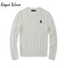 RogueWave Embroidery Fashion Sweater Men and WomenClassic Paul Fashion Jacquard Autumn/Winter Round Neck Warm Knitted Pullover