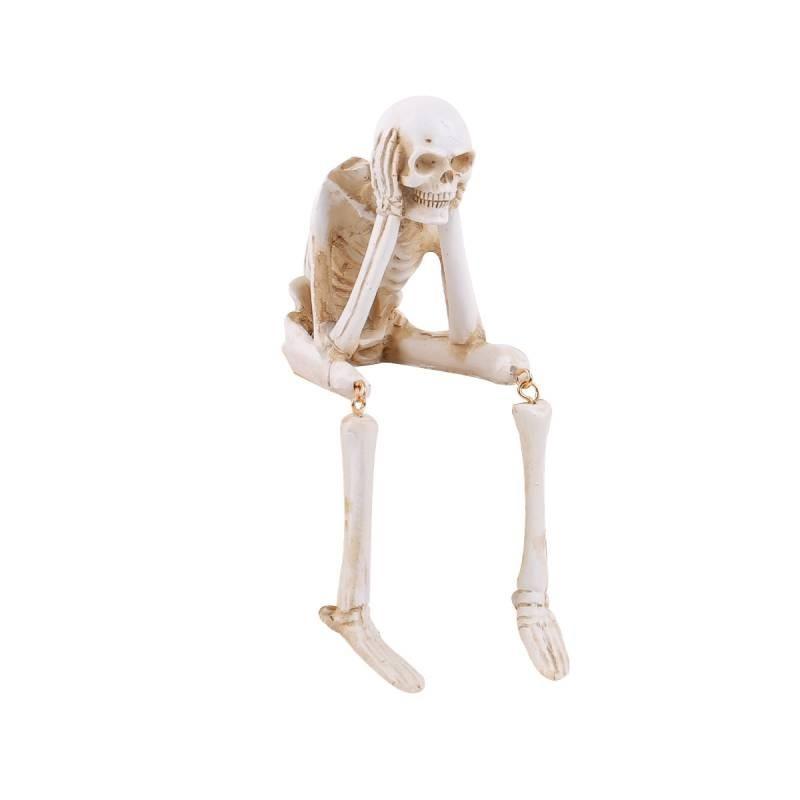 Resin Skull Halloween Decoration Skeleton Craft Decorations Holiday Gifts Party