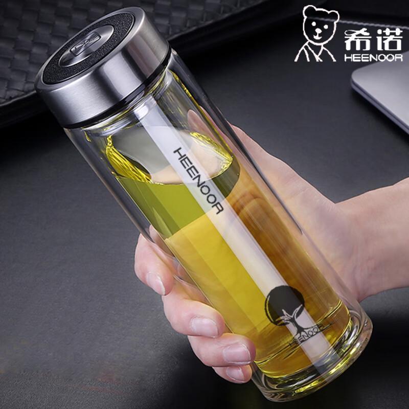 

Xinuo Double-Layer Heat-Resistant Glass Tea/Water Bottle