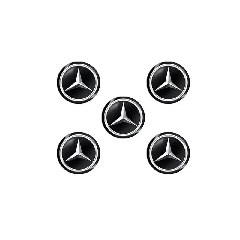 BTY4  Car Key Stickers Auto Control Keychain Emblem For Mercedes Benz C180 C200 C260 C300 W108 W124 W126 W140 W168 W169 Accessories