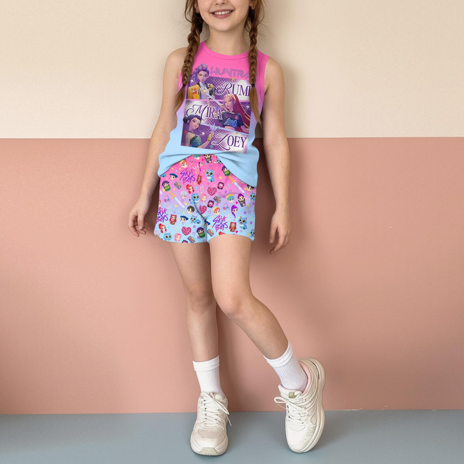 

Infant Newborn Baby Girls Boys Loose Print T-shirt+Pants Print Outfits Set 110