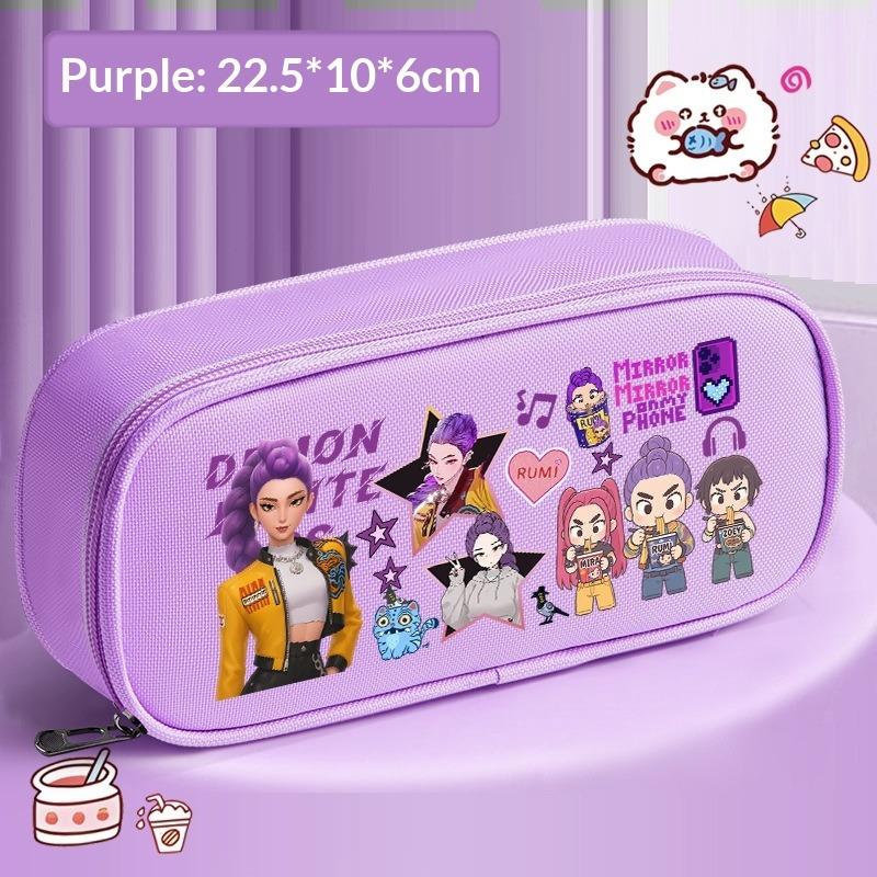 Federmäppchen Schreibwarenbox Große Kapazität Oxford-Stoff Cartoon Niedliches Mädchen Schüler Federmäppchen