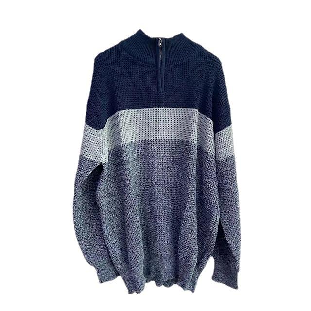 Warm Men's Pullovers Sweater for Fall and Winter Man Solid Color Casual Classic Sweater