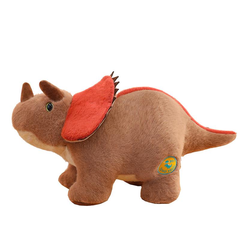 Simulation Dinosaur Doll Doll Triceratops Plush Toy Doll For Children'S Birthday Gift