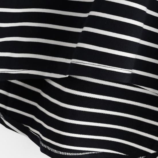 Women's Autumn and Winter Plus Size Sweatshirt Striped Loose Hooded Knit Long Sleeve Pullover Jacket