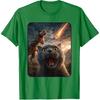 Cat Selfie with T-Rex Dinosaur Funny Cat T Rex Shirt Meme T-Shirt