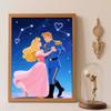 Diamond Art Painting Kit 5D Aurora Prince Charming Dancing Diamond Painting Dot Art Kit Home Wall Decor