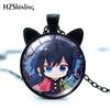 Alloy Necklace Fashionable With Tanjiro And Butterfly Shinobu Characters And Stunning Pendant Cat