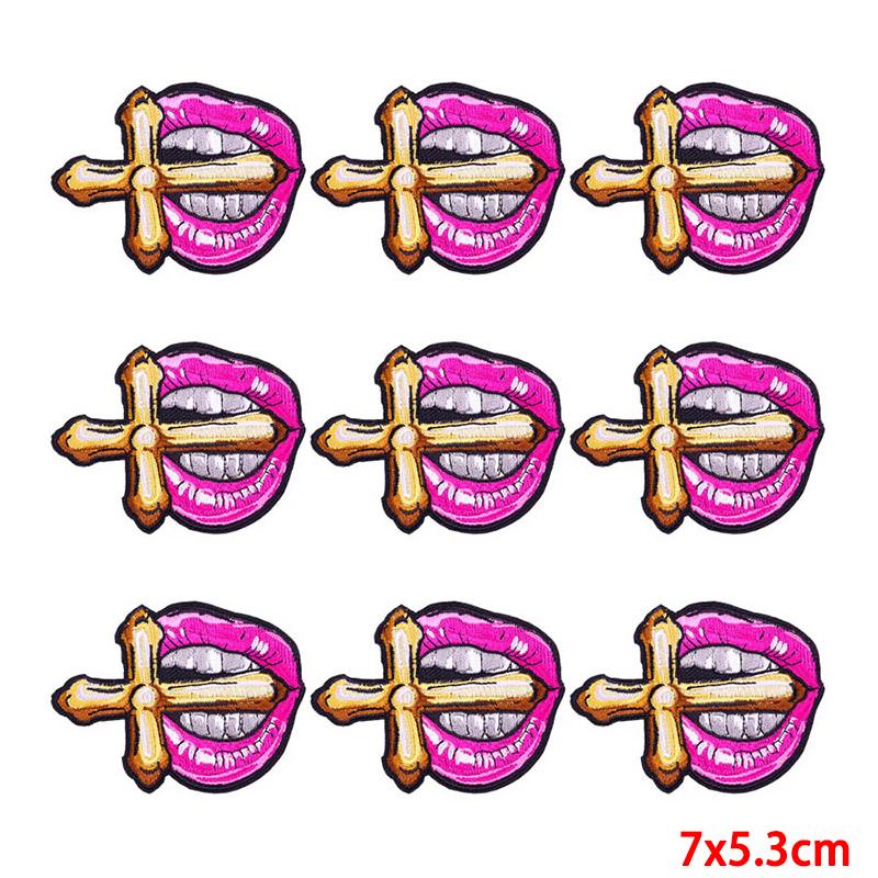 10 Pcs/lot Wholesale Embroidery Patch Iron On Patches For Clothing Patches On Clothes Jackets Decor Applique Sew Supplies