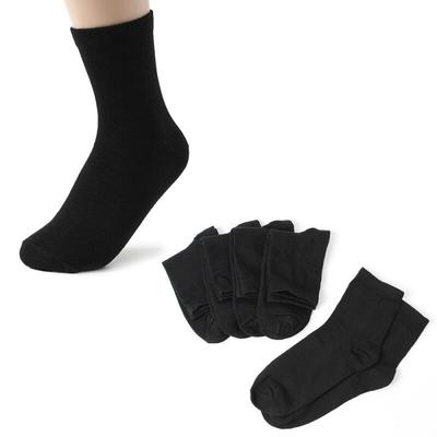 5 Pairs of Standard Men's Mid-Calf Socks (Black)