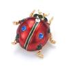Vintage Ladybug Brooch - Retro Beetle Design Luxury Jewelry Accessory for Women