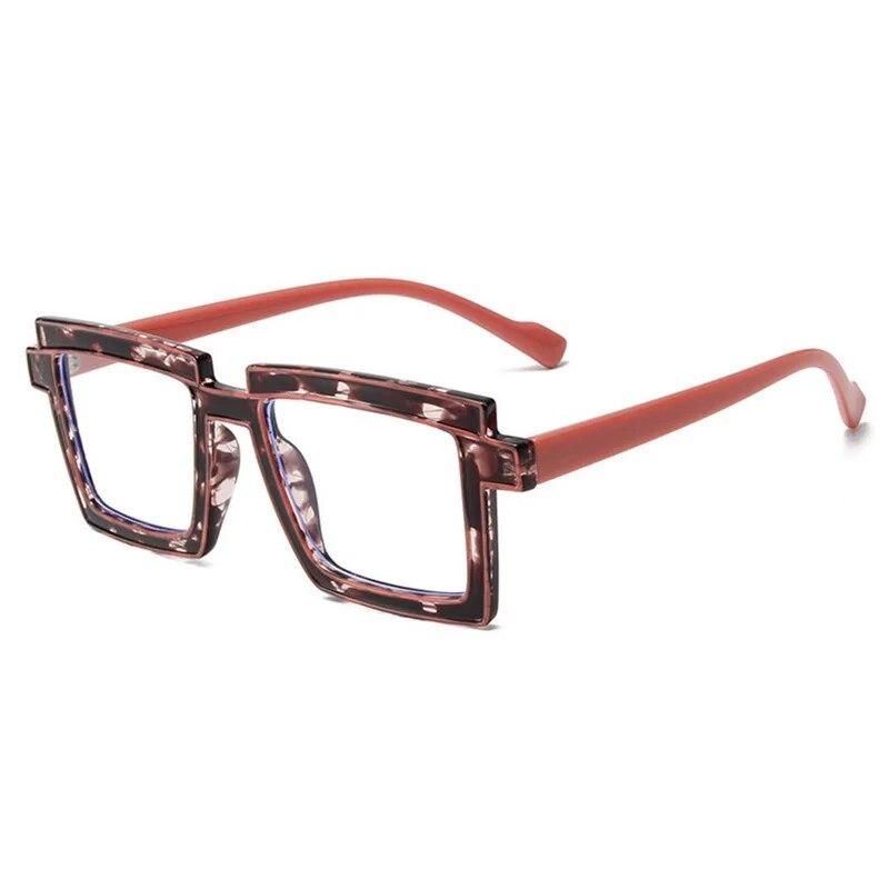 New TR90 Rectangular Anti-Blue Light Glasses Comic Cartoon Two-Dimensional Eyewear Party Trendy Photograph Ornament Glasses