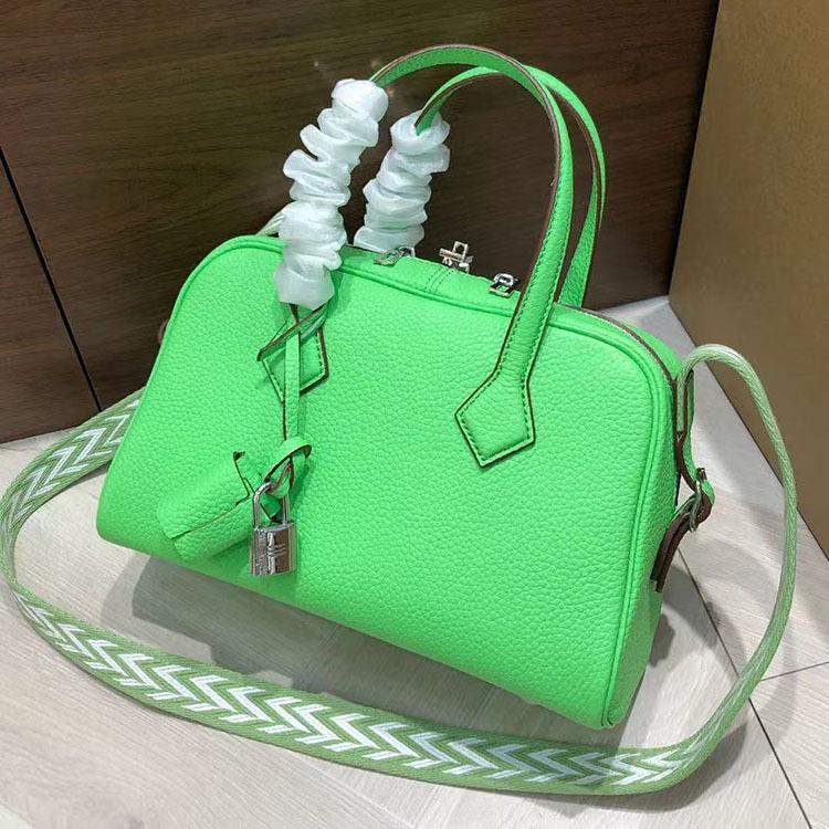 

Сумка Victoria Bag Top Layer TC Cowhide женская сумка-подушка сумка для боулинга модная высококачественная сумка через плечо на одно плечо 25x16x11cm зелёный