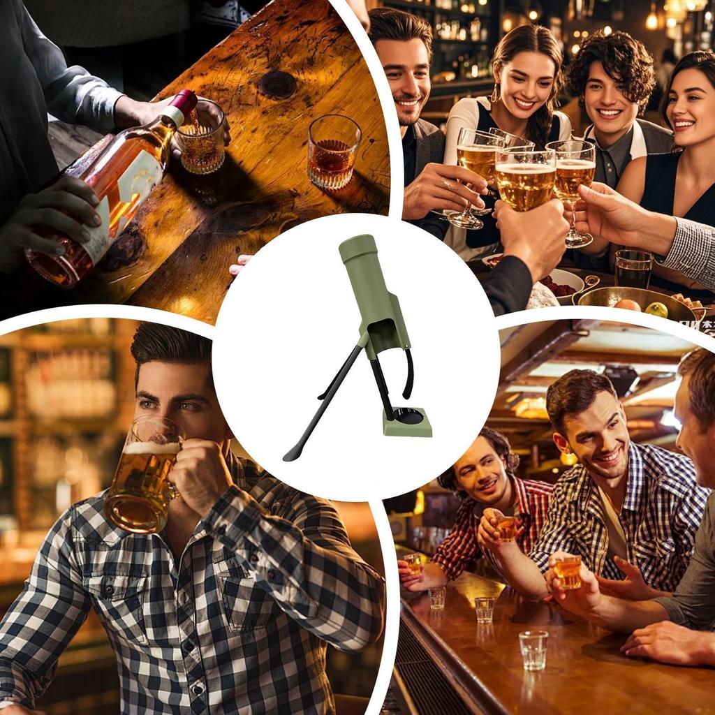 Mortar Style Bottle Opener 51mm Cool Bar Decor Heavy Duty Bartender Tool for Home RV Camping BBQ Party, Gift for Men Dad