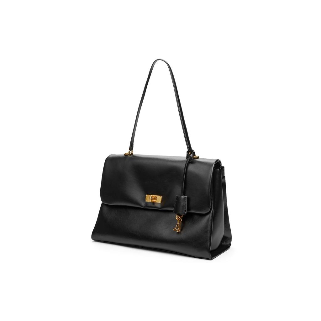 Charles & Keith Kerry Messenger Bag With Pendant Women Shoulder Bag Black Cream Burgundy CK2-20782514