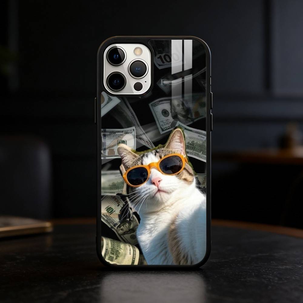 

Funny C-Cute Cat Phone Case For iPhone 17,16,15,14,13,12,Plus,Pro,Max For Magnetic Wireless Charge iPhone14