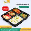 Disposable 5-Compartment Takeout Lunch Boxes