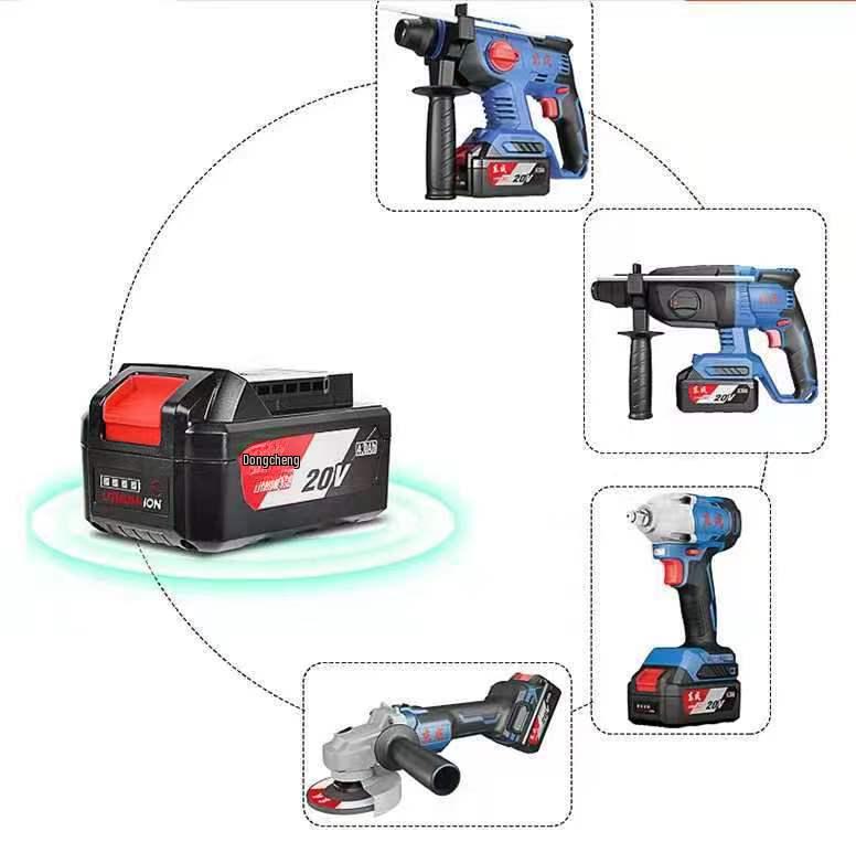 Dongcheng DCA Electric Wrench: 4.0/6.0/8.0 Ah 20V Lithium Battery & Charger
