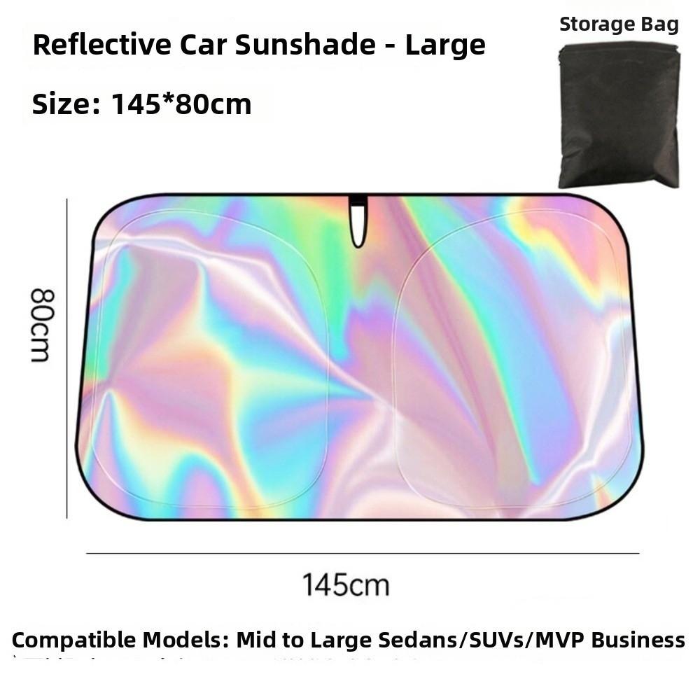 Foldable Design Car Sunshade Cover UV Heat Blocker Front Window Protector  Car Front Window