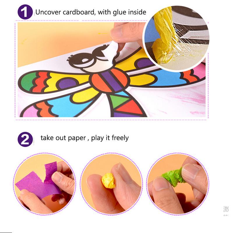 Child 3D DIY Hand Drawing Painting and Imagination Training Toy Stickers Painted Paper Toys Creativi
