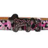 Dog Buckle Belt Leopard Print Western Rhinestone Belt Personalized Denim Rivet Jeans Trousers Belt