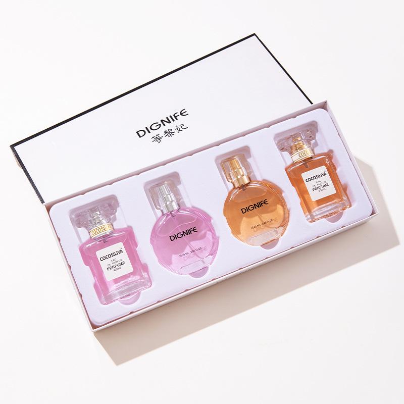 Douyin Kuaishou Cocoa Perfume Set Gift Box Perfume Lasting Fragrance Ladies Fragrance