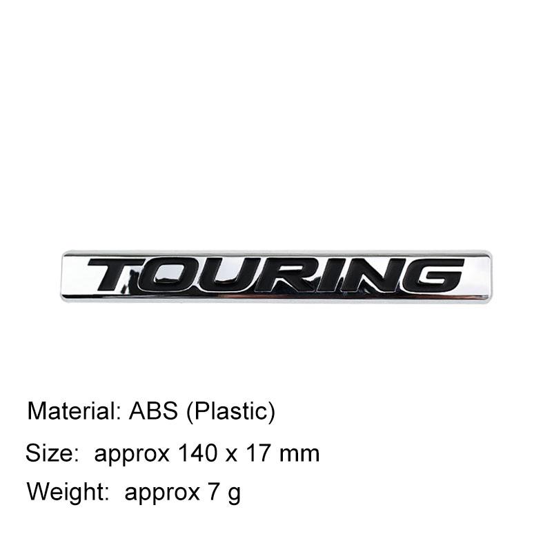 3D Premium ABS Touring logo Sticker Tail Bumper Badge Auto Rear Trunk Emblem Accessories