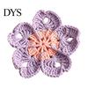 Absorbent Tableware Pads Handmade Crochet Flower Coasters for Drinks, Thermal Insulation Table Mat Cute Desk Decor Accessories Coffee Mugs And