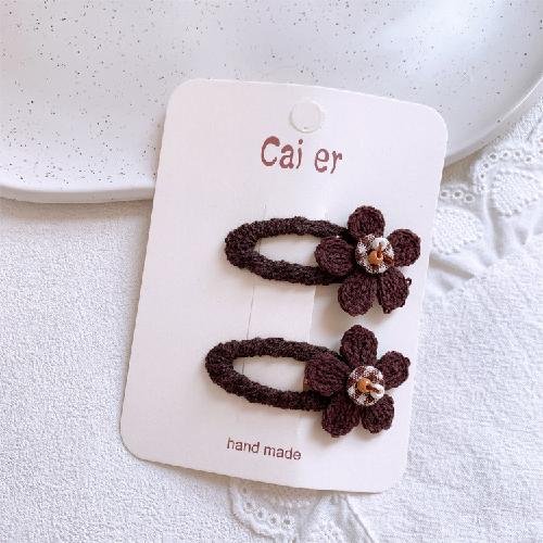 Korean Pearl Bow Rhinestone Love Hairpin Hair Ring High-end Temperament Does Not Hurt The Side of The Hair The Girl's Hairpin