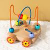 Montessori Toys Colorful Wooden Roller Coaster Educational Circle Toy For Preschool Learning Bead Maze Toy Perfect Gift For Kids