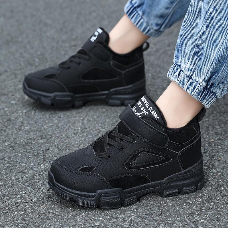 Jungen Martin Stiefel Außenhandel Mädchen Samt Baumwollschuhe 2025 Winter neue kurze Stiefel Mädchen Britischer Stil Stiefel