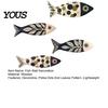 Lightweight Wall Decoration 4Pcs Wooden Fish Decor, Rustic Farmhouse Ocean Art, Vintage Waterproof Beach Nautical Coastal Theme Decor for