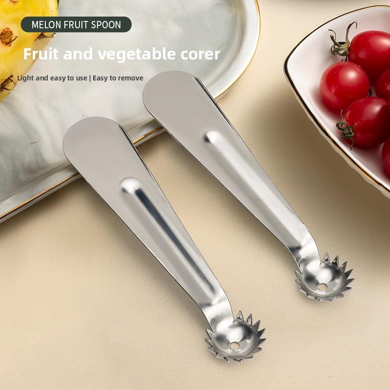 1PCS Stainless Steel Fruit Stem Remover Strawberry Tomato Fruit Stem Remover Pineapple Pineapple Seed Remover