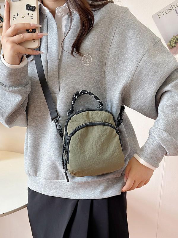 Color Block Mini Phone Crossbody Bag - Lightweight & Versatile for Autumn/Winter