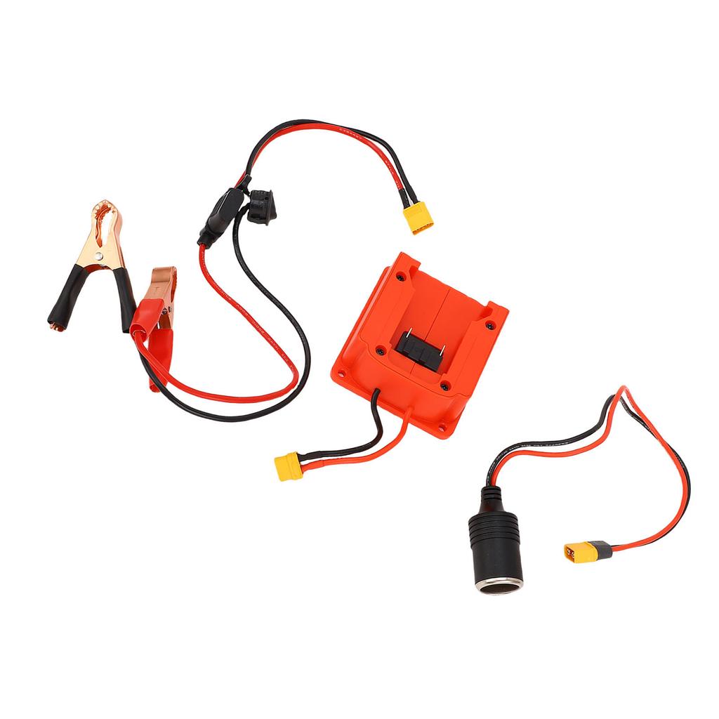 Überbrückungskabel mit Batterieadapter Geeignet für B4 18V Batterie Überbrückungsstarter-Adapter mit Zigarettenanzünder
