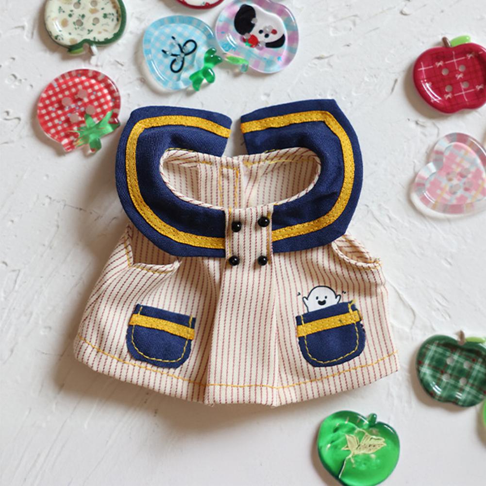 For 17cm Labubu Doll Clothes Fashion Clothes Dresses Doll Clothes Color Match Skirts Dolls Accessories Cute Decoration Little Clothes