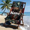 Custom Name Personalized Batman Print Beach Towel, for Trip Camping Beach Party Home Decor, Birthday Gift for Family & Friends