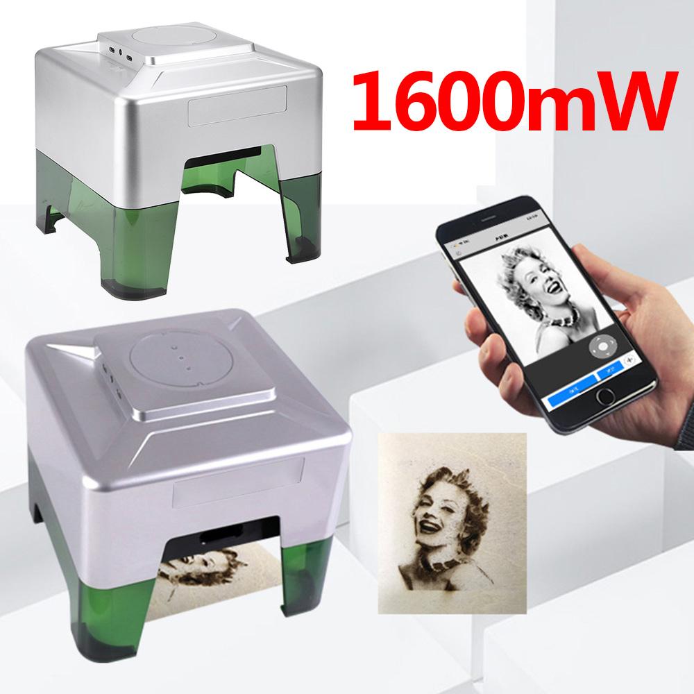 1600MW Mini bluetooth Engraver DIY Logo Printer Mini  Laser Engraving Carver Machine