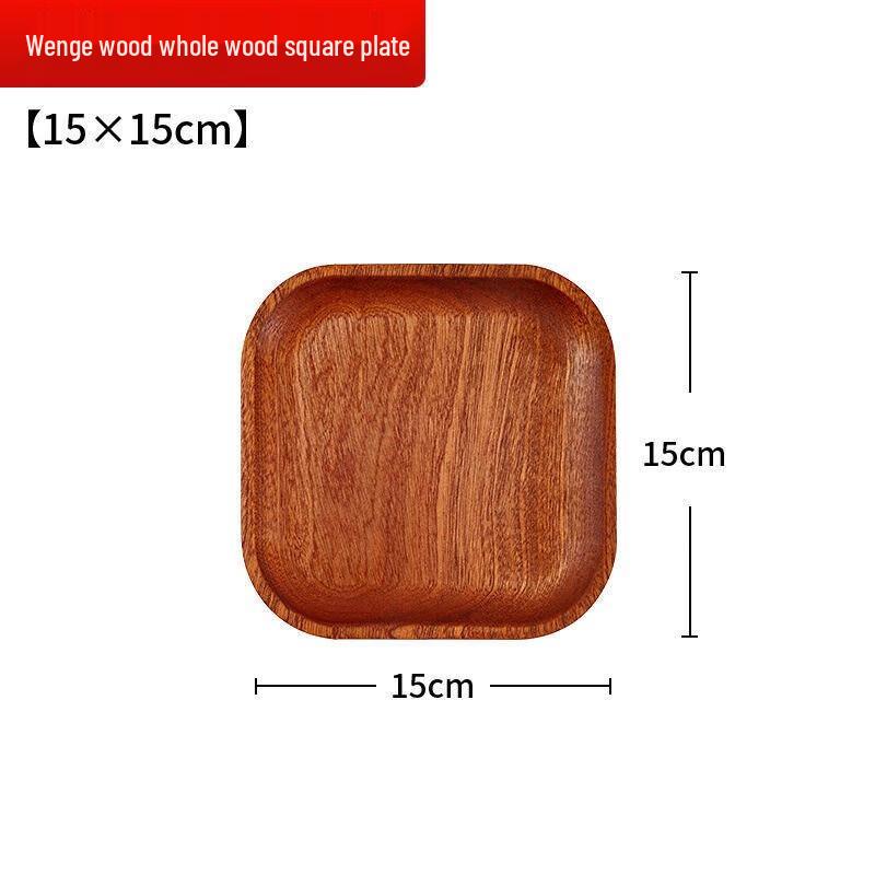 Retro Wenge Holz Quadratisches Serviertablett