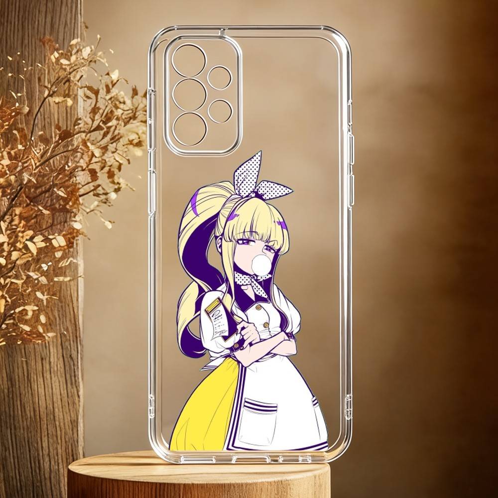Sprudelndes Magical Girls Manga Handyhülle für Samsung Galaxy A71,A70,A52,A51,A40,A30 Transparente Hülle