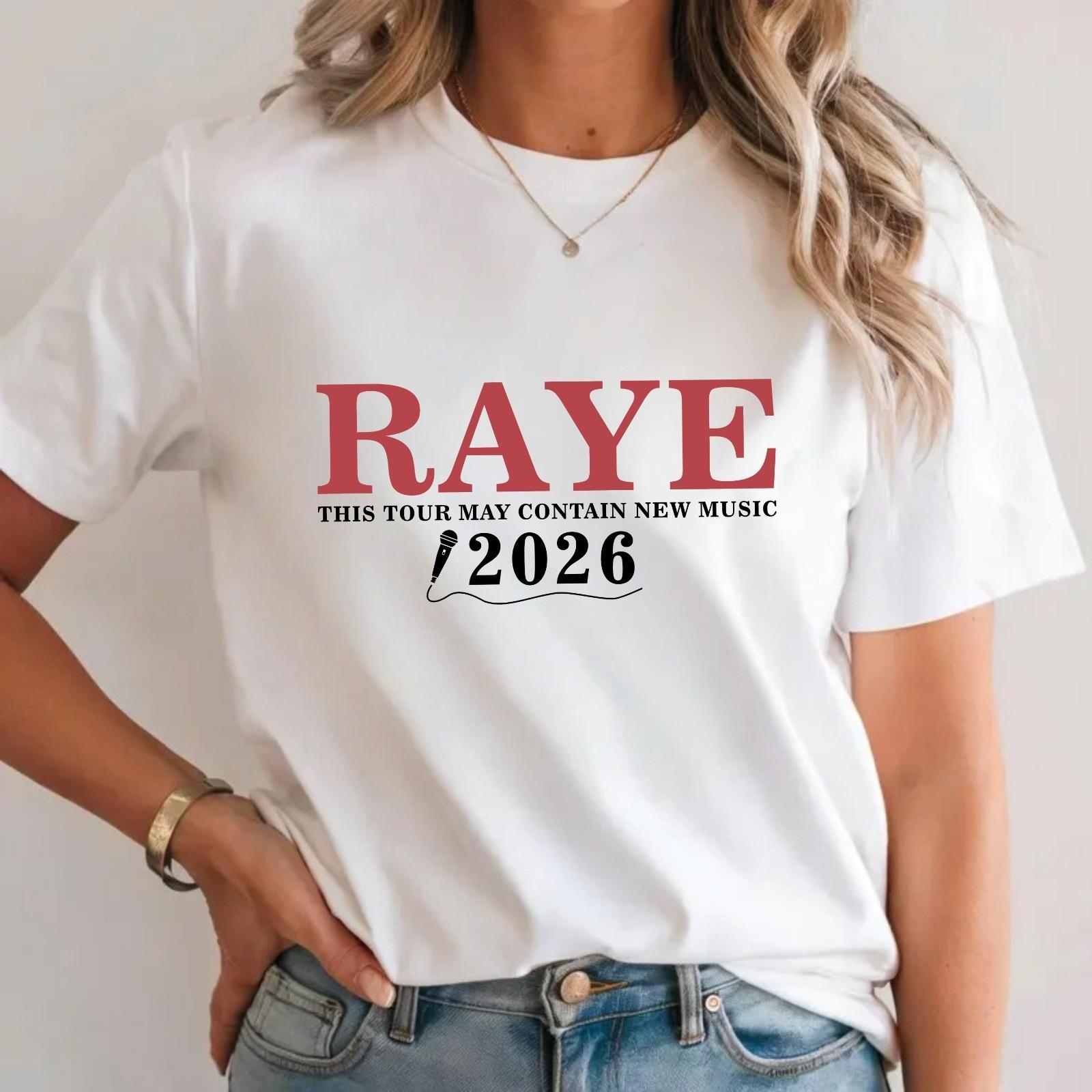 RAYE 2026 UK Tour T-Shirt This Tour May Contain New Music Concert Fans Gift Top S разноцветный