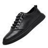 RED DRAGONFLY Men's Black Casual Leather Board Shoes WXA344001