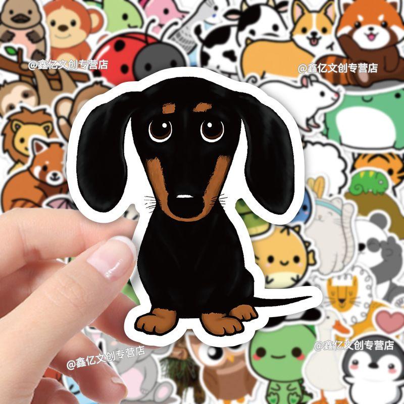 50 Stück kreative wasserdichte Tieraufkleber zum Dekorieren von Gepäck, Handyhüllen und anderen Gegenständen