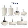 7Pcs/Set 6mm Shank Cotton Polishing Wheels Cloth Buffing Wheel Grinder For Drill Die Grinder Car Polishing Cloth Tools Accessory